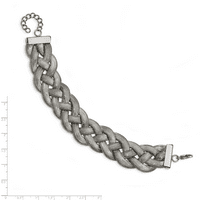 Mreža pletena od nerđajućeg čelika od prvobitnog čelika sa 1,25 in Lok. 7in narukvica