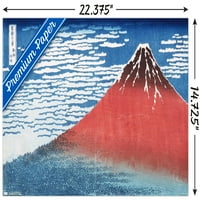 Fini vjetar, bistri jutro u Katsushika Hokusai zidni poster, 14.725 22.375