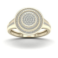 1 4ct TDW dijamantski prsten od žutog zlata od 10k