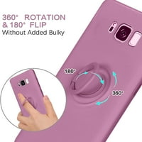 Slučaj Samsung Galaxy S Plus, tanka silikonska meka guma sa držačem prstena od 360° Nosač nosača za automobil