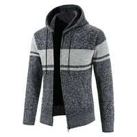 Munlar muns jesen jakna - modni jesen i zimski štand džemper na ovratniku Ležerne prilike fleke zimski
