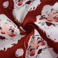 Scyoekwg ženska Božićna košulja izlazi topovi za žene jesen Casual Božićni Print Duks Baggy pulover Dugi