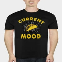 Taco Mood Funny Attitude Muška Crna grafička majica, do veličine 5XL