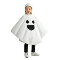 Toddler Baby Girls Boys Halloween Kostim Cosplay Ghost Smile Cape Cloak Fancy Party sa šeširom 1- godina
