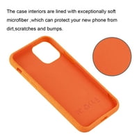 Apple Iphone Pro pšenične mekinje silikonska futrola za telefon u narandžastoj boji za upotrebu sa Apple