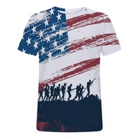 Aloohaidyvio majice za muškarce, majica majica cpopularna 3D digitalna zastava Štampanje pulover fitness