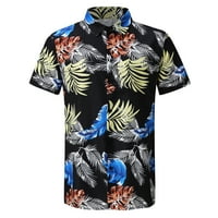 Nova muška majica modna muška proljetna ljetna casual plaža tiskana s kratkim rukavima za bluze