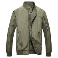 Pgeraug za muškarce poslovno slobodno vrijeme jakne s velikim patentnim zatvaračem za muškarce Army Green