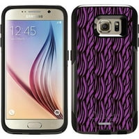 Tiger Stripes ljubičasti dizajn na slučaju OtterBo serije za putnike za Samsung Galaxy S6