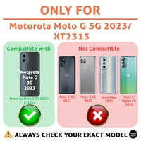 TalkingCase tanka futrola za telefon kompatibilna za Motorola Moto G 5G , Sunset Stripes Print, W kaljeno staklo za zaštitu ekrana, lagana, fleksibilna, štampa u SAD-u