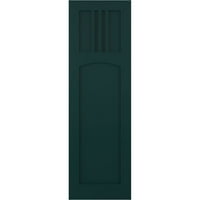 Ekena Millwork 18 W 37 H True Fit PVC San Miguel Mision Style FIKTERS Roletne, termalno zeleno