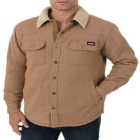 Muška jakna od jacquard sherpa majica
