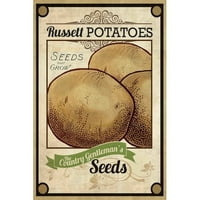 Marmont Hill 'Seed Packet krompir' slika Print na omotanom platnu