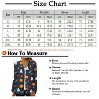 GDfun Ženska Moda labava Casual štampana košulja s dugim rukavima kardigan Top--zip up hoodie zip up hoodies