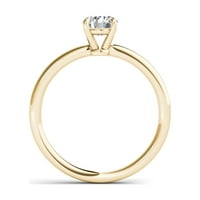 Carat T.W. Diamond Solitaire 14KT Žuti zlatni zaručni prsten